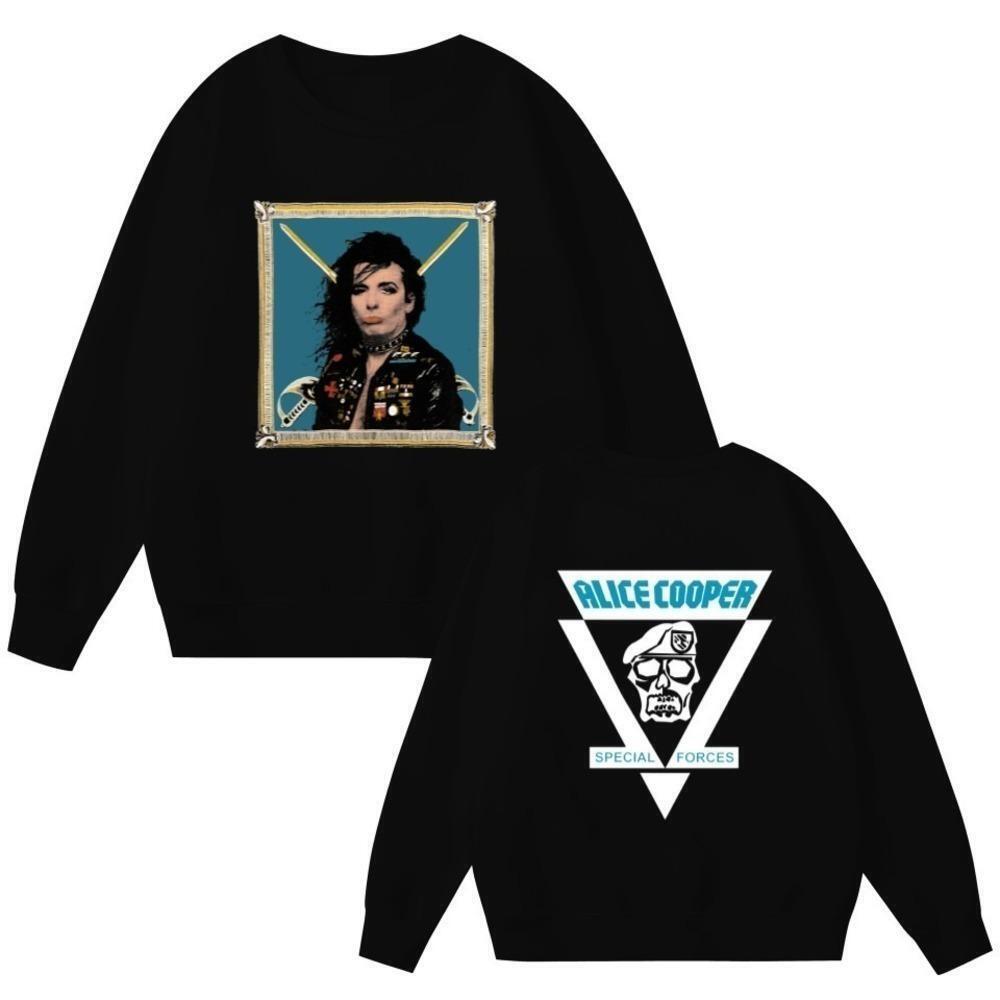 Alice Cooper 1981 Special Forces 2 Sided Music Sweatshirt